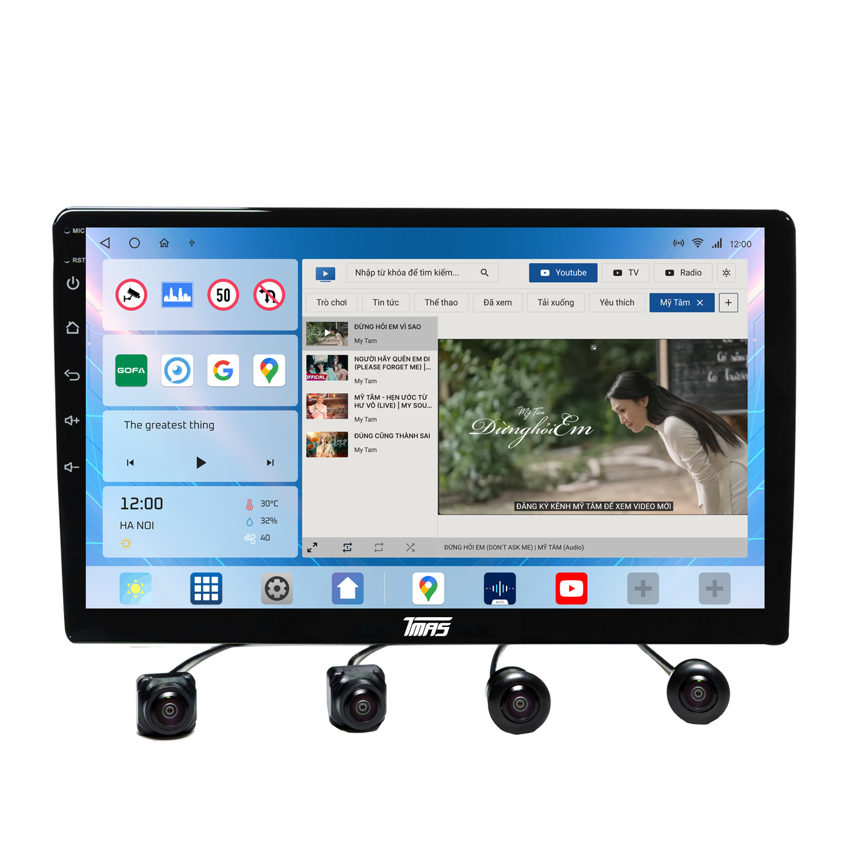 Màn hình liền camera 360 TMAS T500