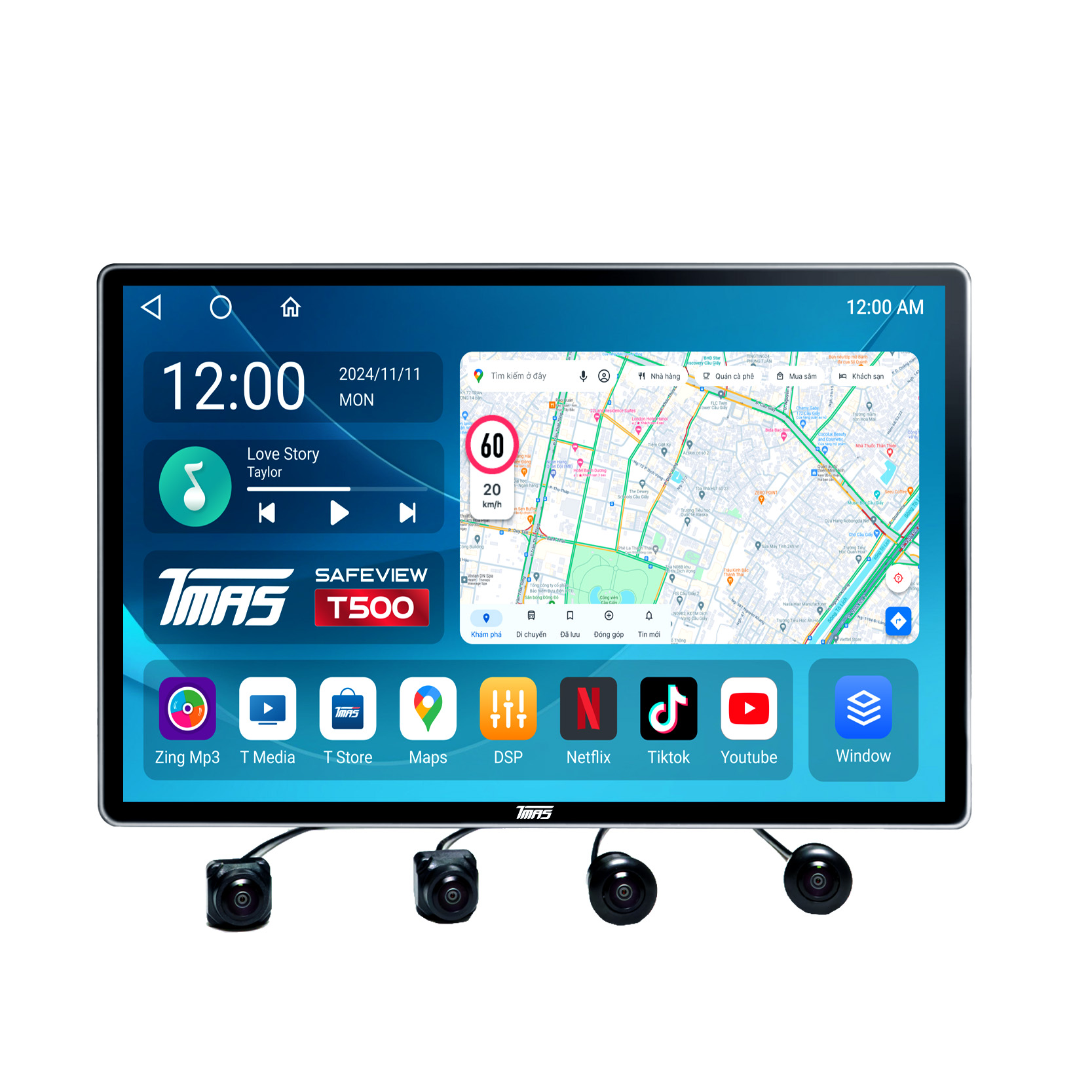 Màn hình liền camera 360 TMAS Safeview T500 MAX