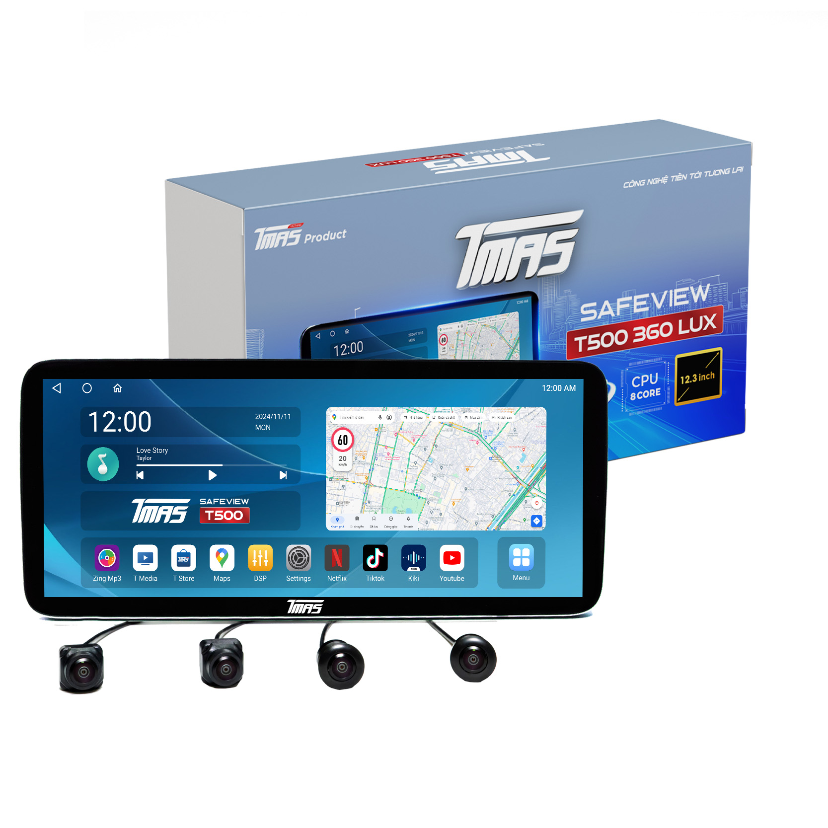 Màn hình liền camera 360 TMAS T500 LUX