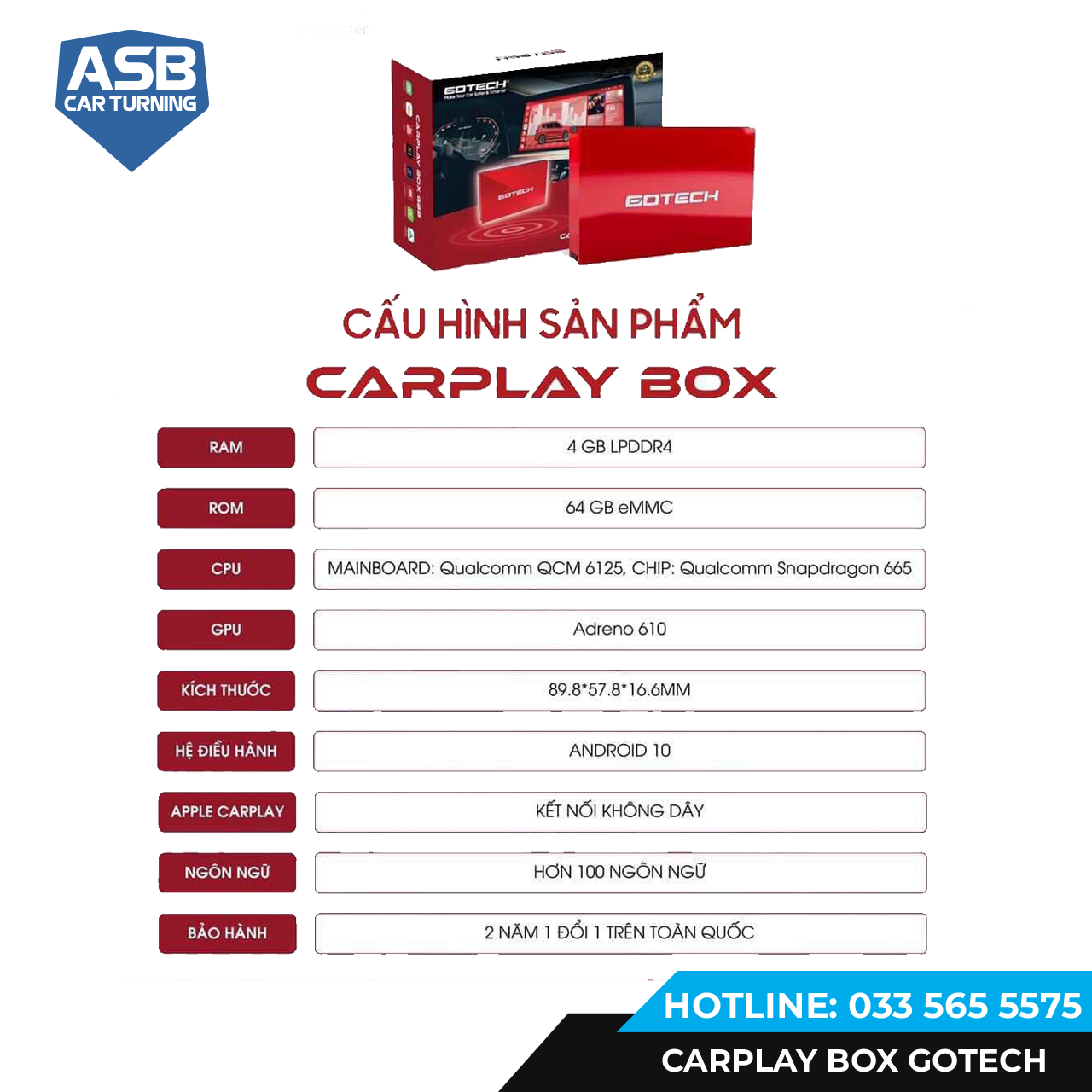 CarPlay Android Box GB8