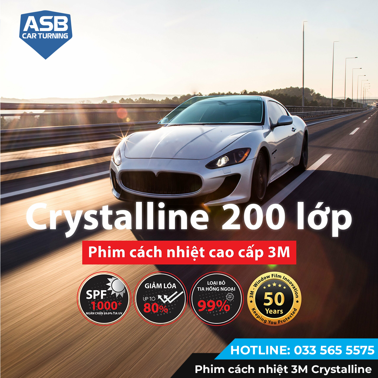 Phim cách nhiệt 3M Crystalline