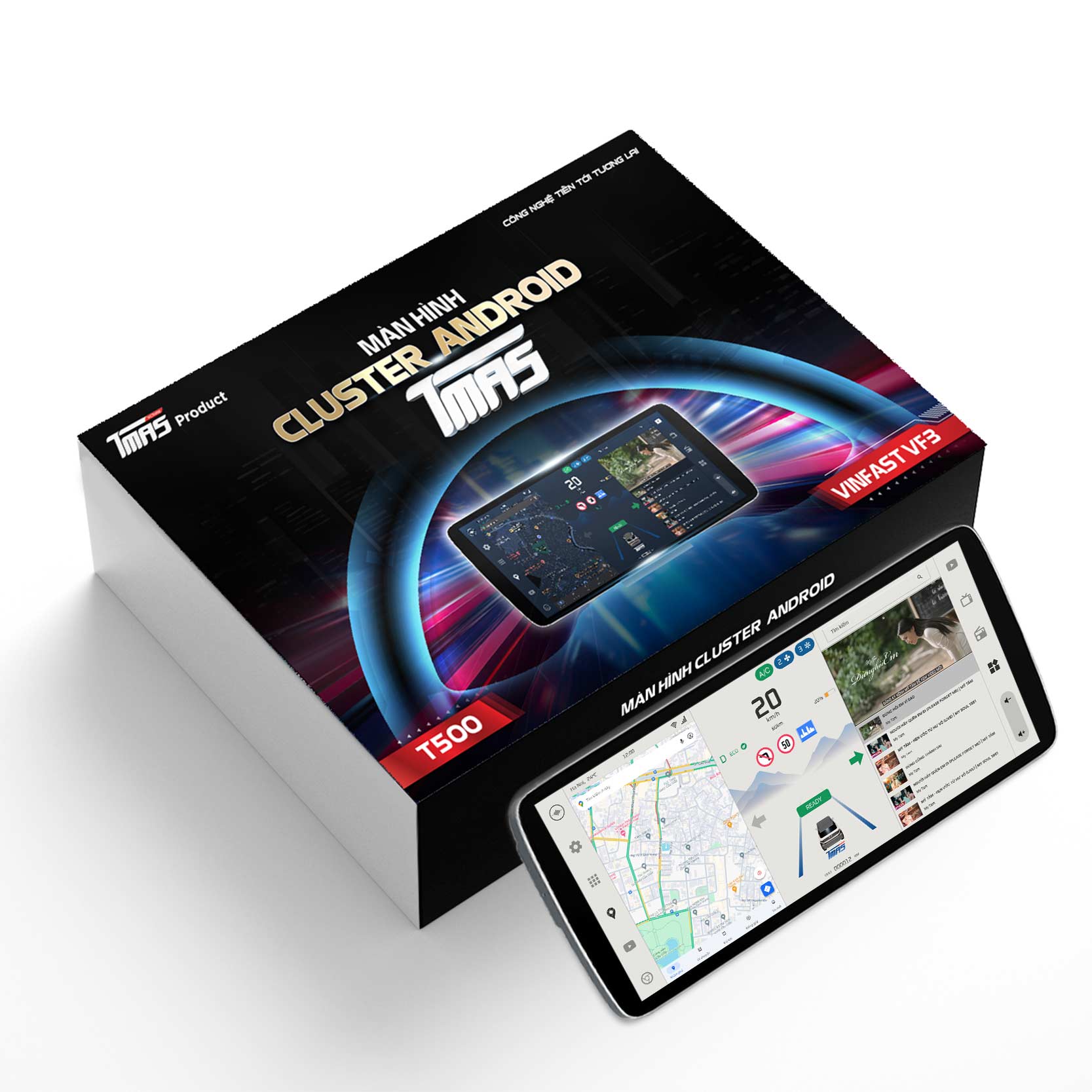 Màn hình Cluster Android TMAS T500 VF3