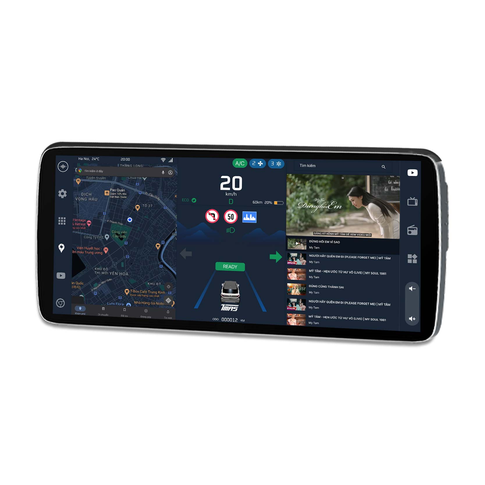 Màn hình Cluster Android TMAS T600 VF3