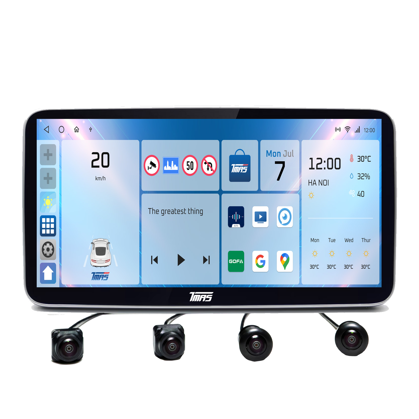 Màn hình liền camera 360 TMAS T600 PLUS
