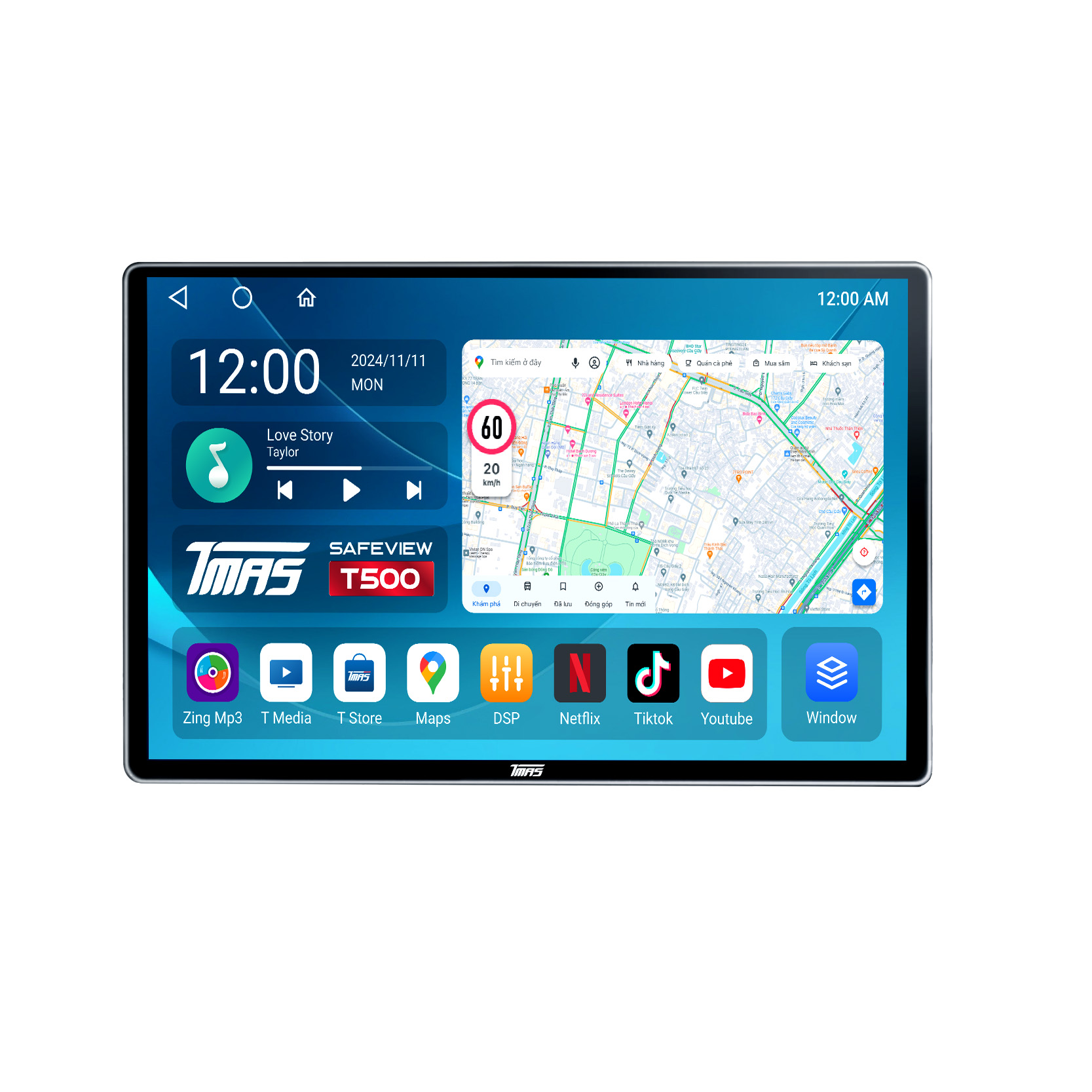 Màn hình Android TMAS Safeview T500 MAX