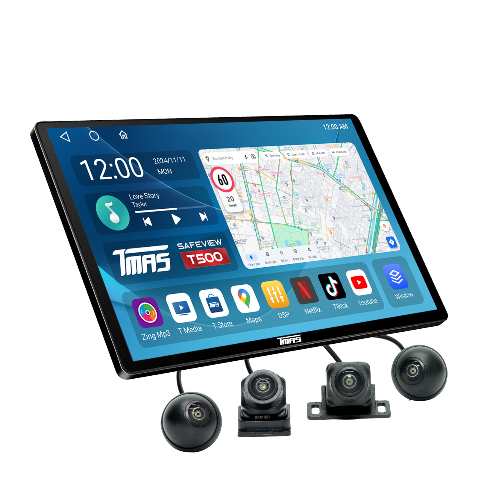 Màn hình liền camera 360 TMAS Safeview T500 PRO 2K