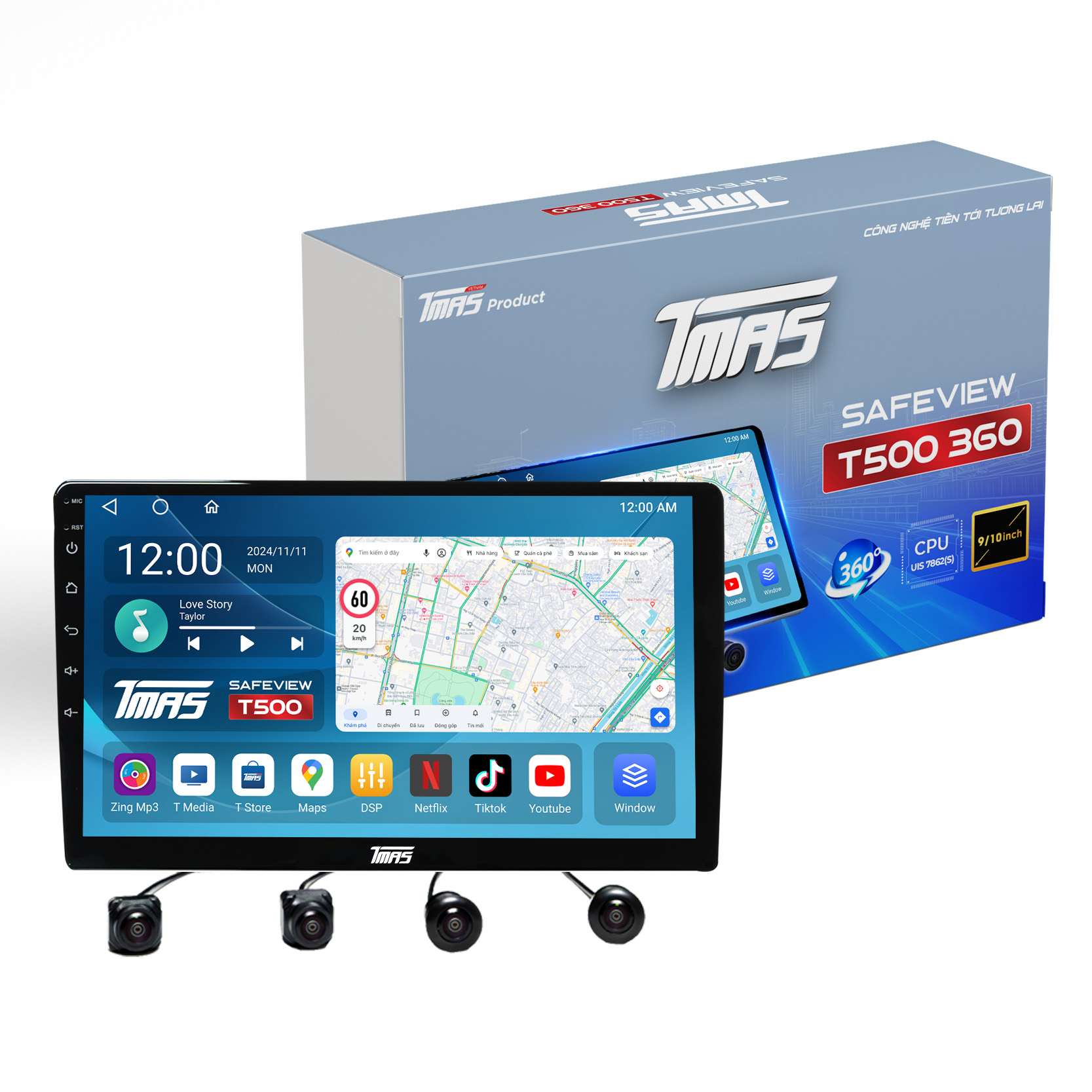 Màn hình liền camera 360 TMAS Safeview T500