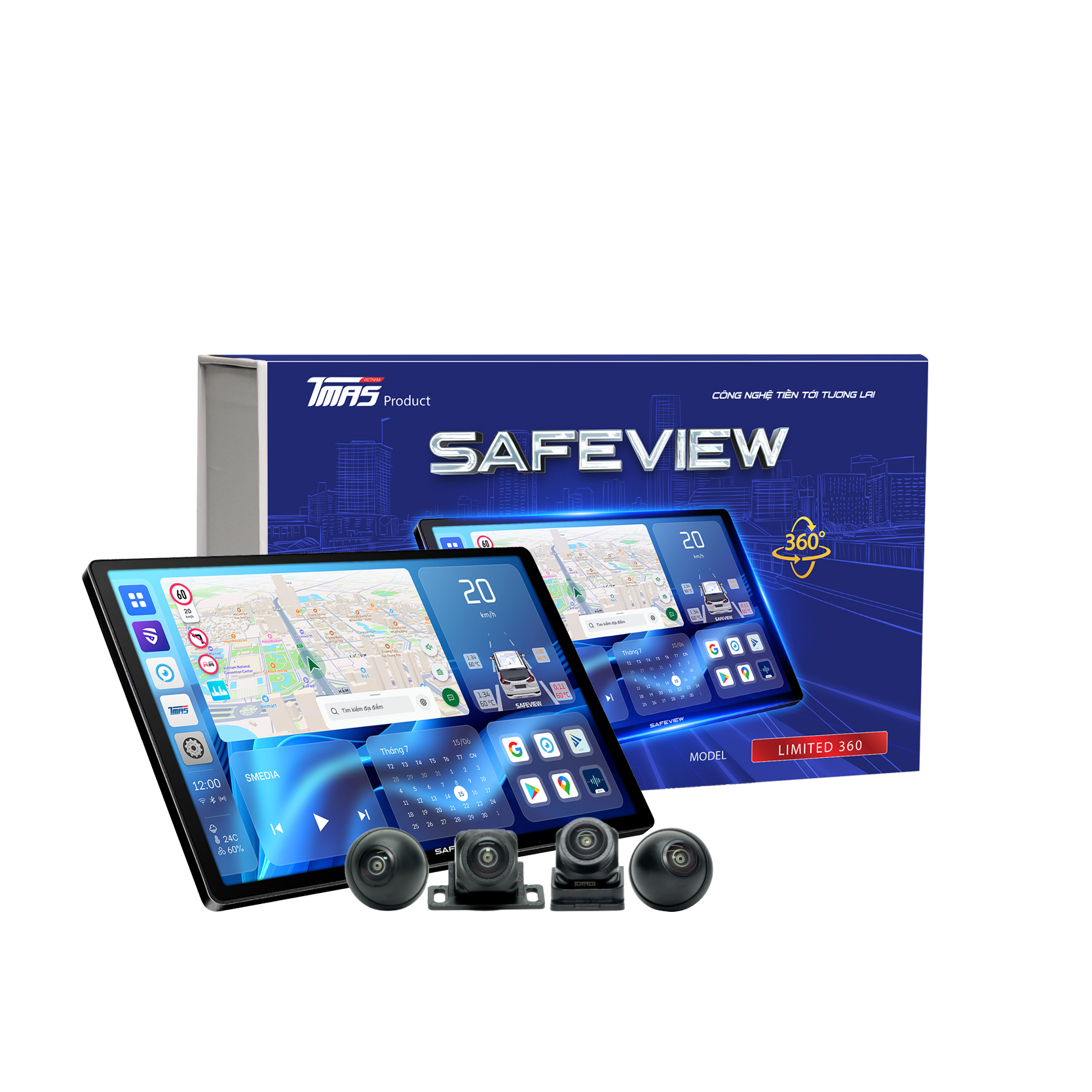 Màn hình liền camera 360 SAFEVIEW LIMITED 13 inch
