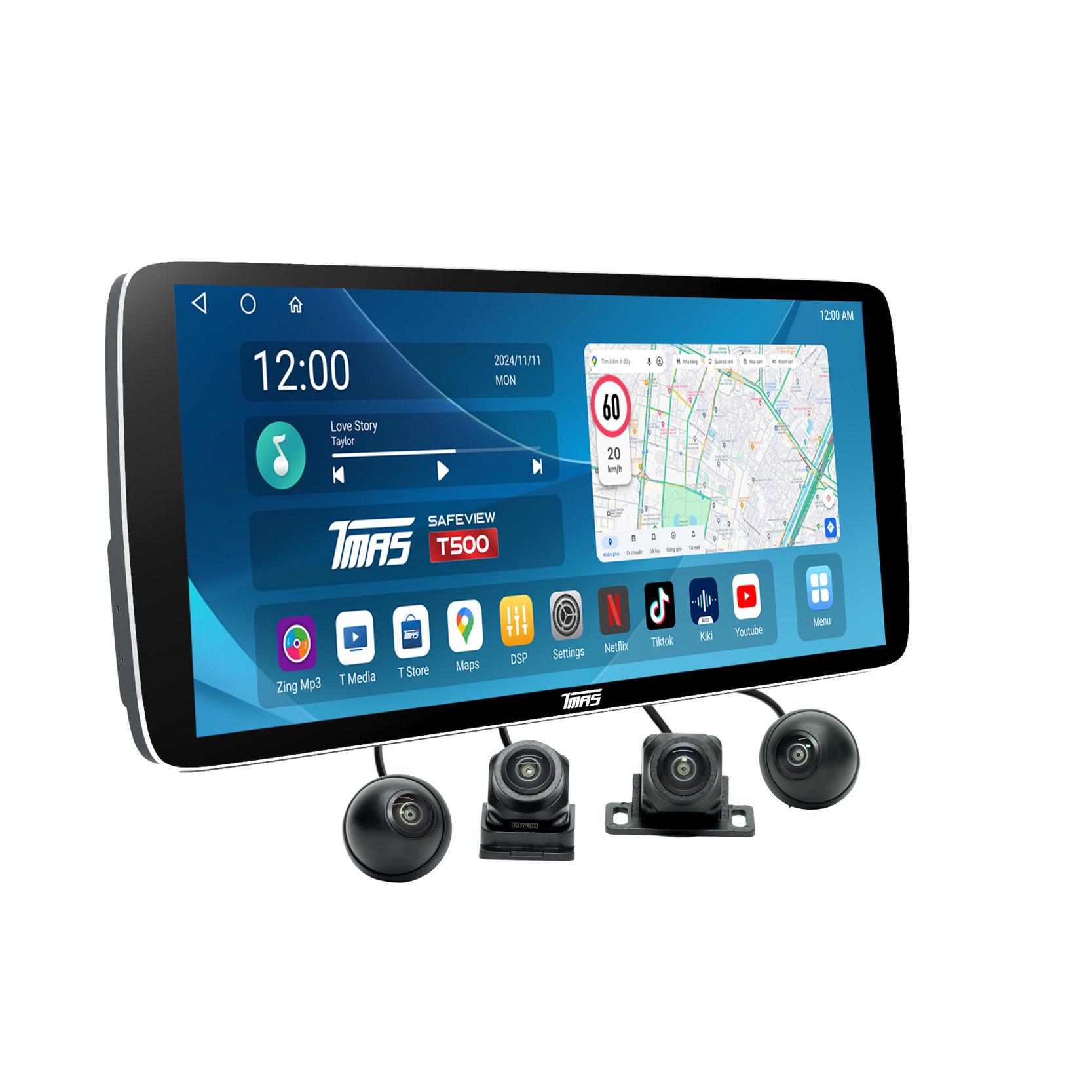 Màn hình liền camera 360 TMAS T500 PLUS