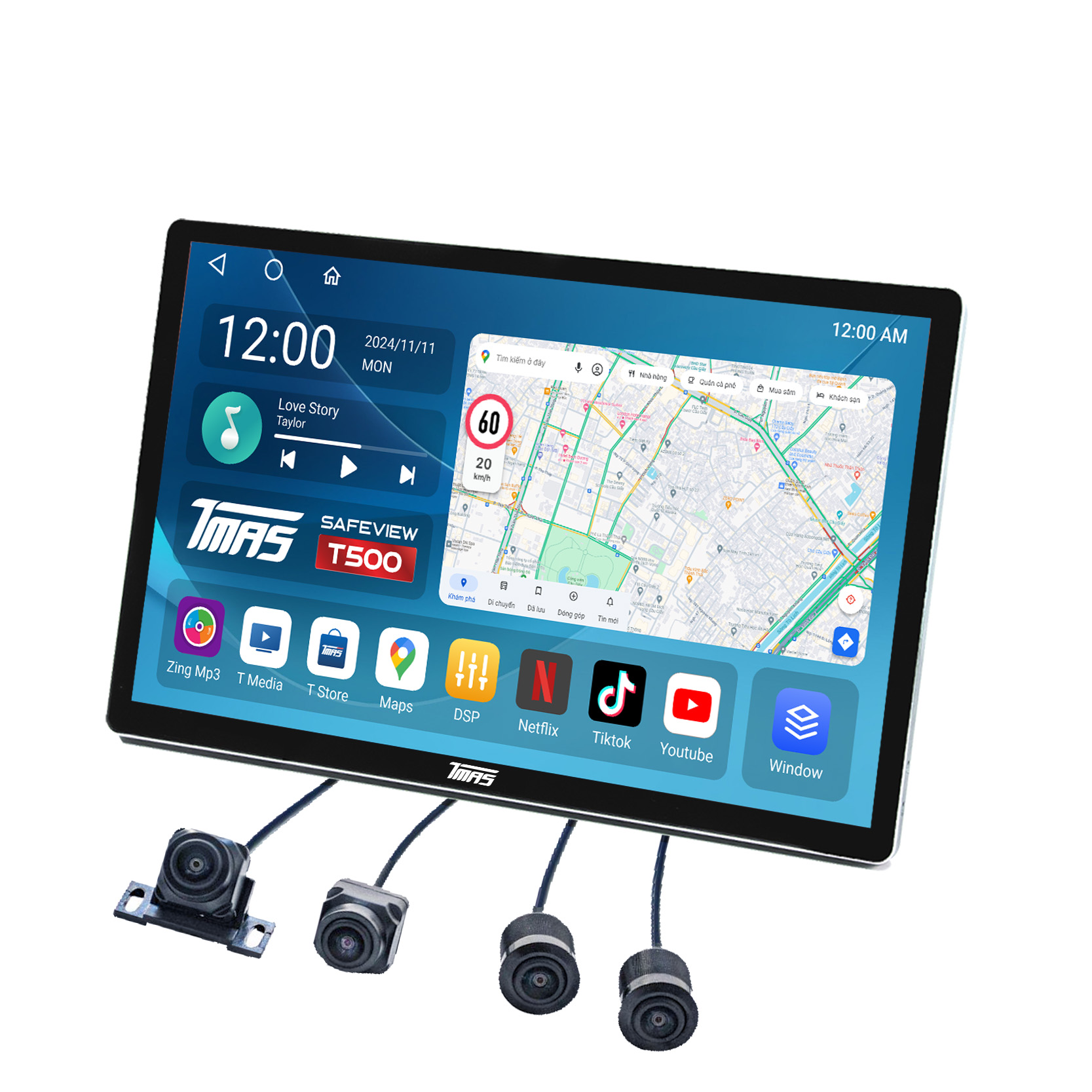 Màn hình liền camera 360 TMAS Safeview T500 PRO 2K