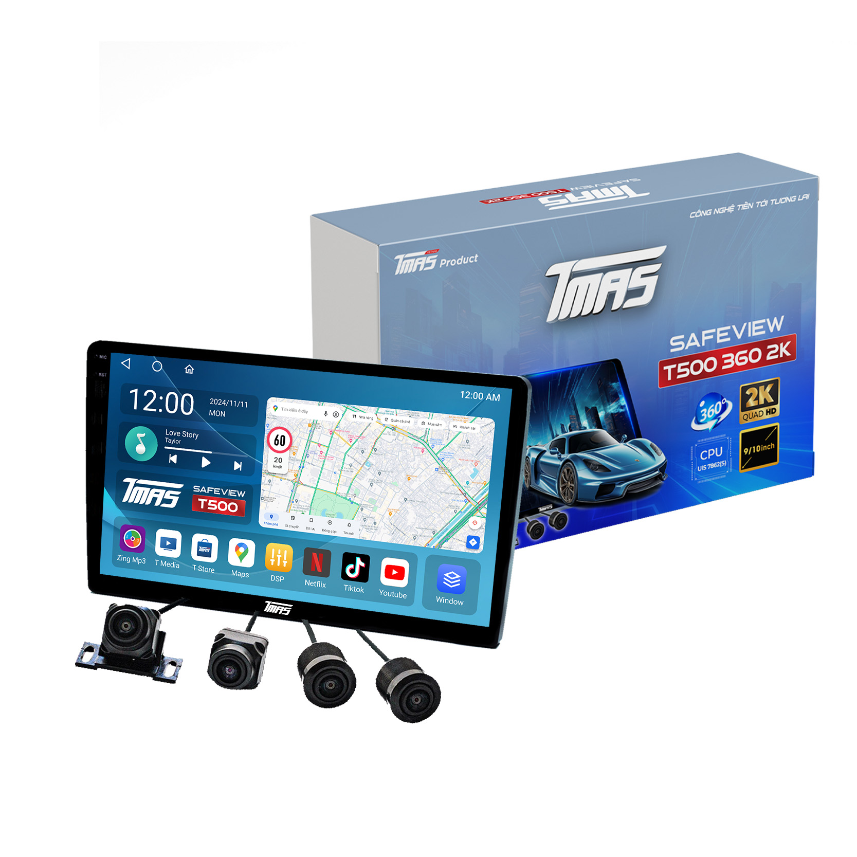 Màn hình liền camera 360 TMAS T500 PRO 2K